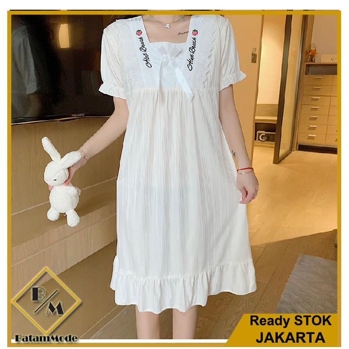 Daster Kekinian BATAMMODE Baju Pendek Wanita Baju Tidur Imut Adem Korea J9C9 Bisa COD Best Seller El