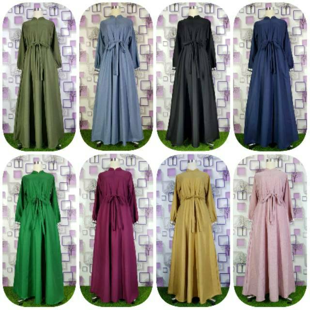 Gamis katun madina polos / gamis katun / gamis madina polos / gamis polos