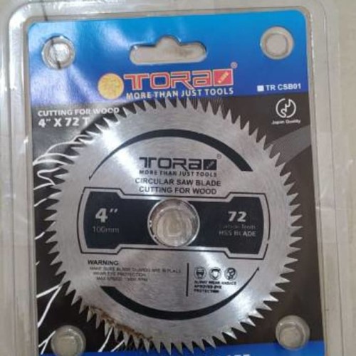 TORA Mata Gergaji Kayu / mata potong kayu / mata potong 4 Inch x 72T - GERINDA Saw Blade Halus