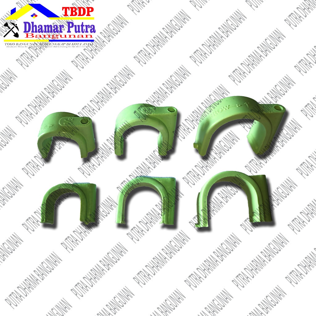 Clam Paralon Plastik / Klem Paralon Plastik 2" 1 1/2" 1 1/4" 1" 3/4" 1/2"