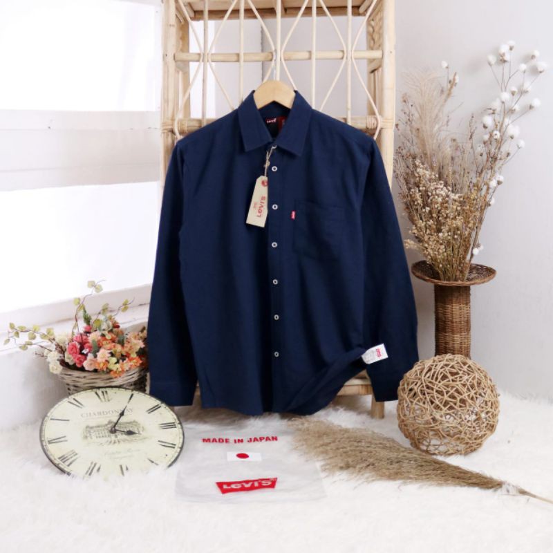 Kemeja Levis Pria | kemeja levis lengan panjang | Premium