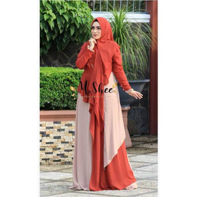 Nagita slavina syari set by M.SHEE