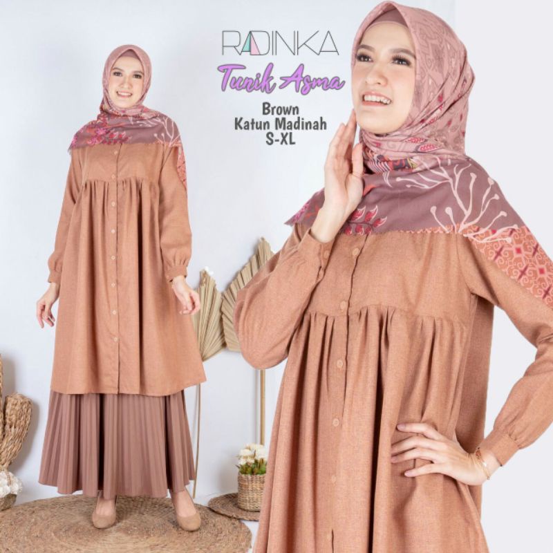 Radinka Tunik Polos Tunik Dewasa  Rayon Premium
