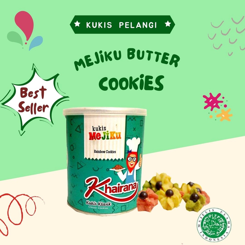 

Khairana Kukis Butter Cookies 250 Gram Biskuit Kaleng / Cookies Hampers Lebaran Termurah / Kue Kering Idul Fitri