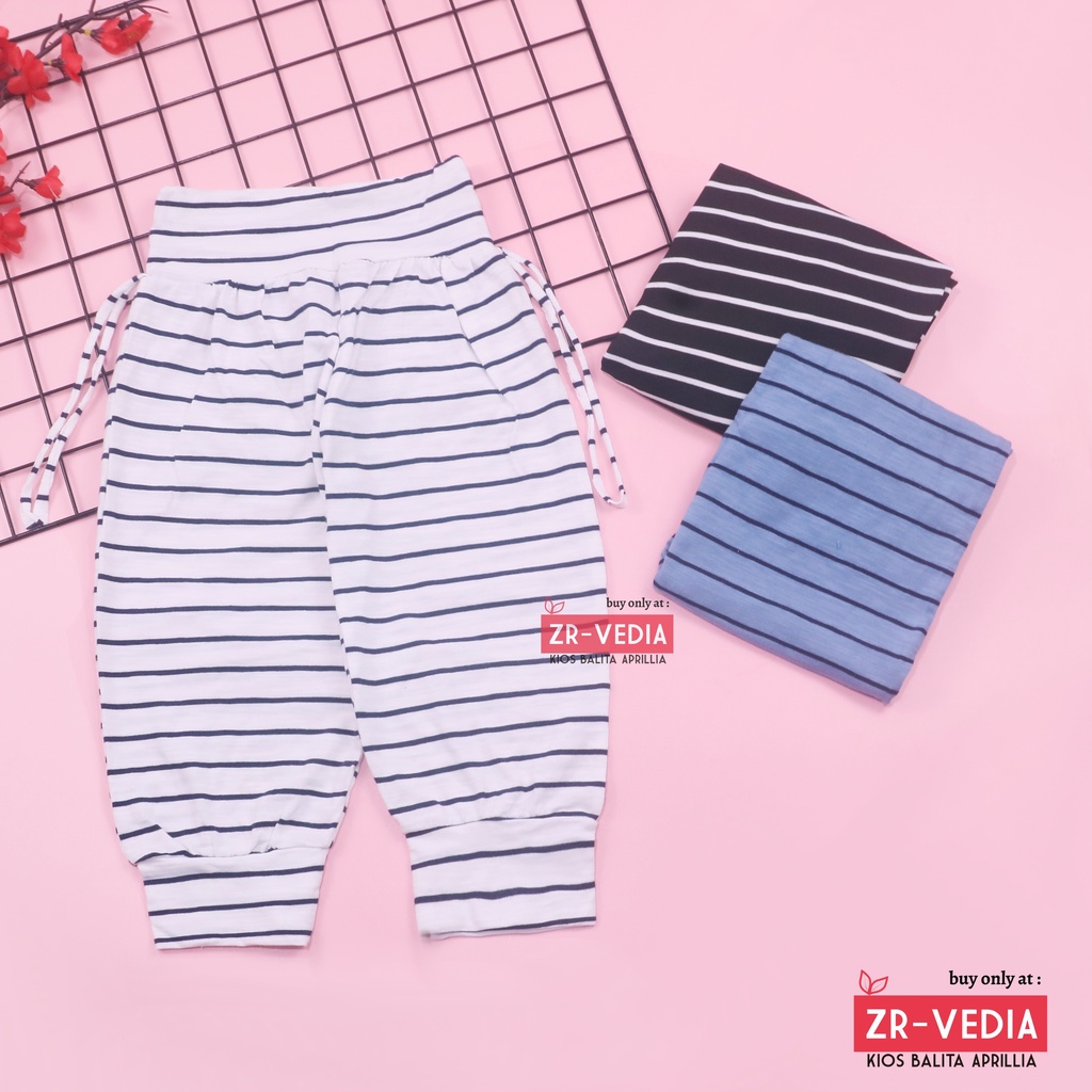 Aladin Salur uk 3-4 Tahun / Celana Panjang Anak Perempuan Murah Pants Motif Salur Lucu Grosir