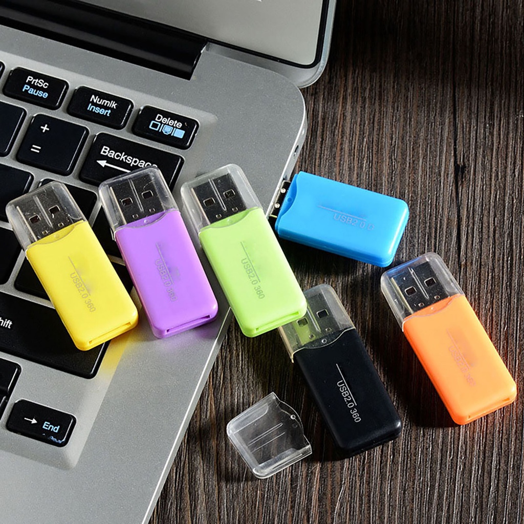 Adaptor Card Reader Memori TF Micro Digital Mini USB 2.0 Untuk Laptop