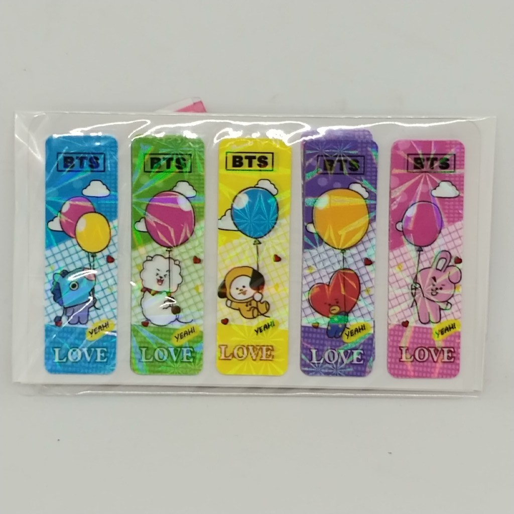 

Sticky notes plastik, pembatas buku, memo, notes, pos it - Motif BTS