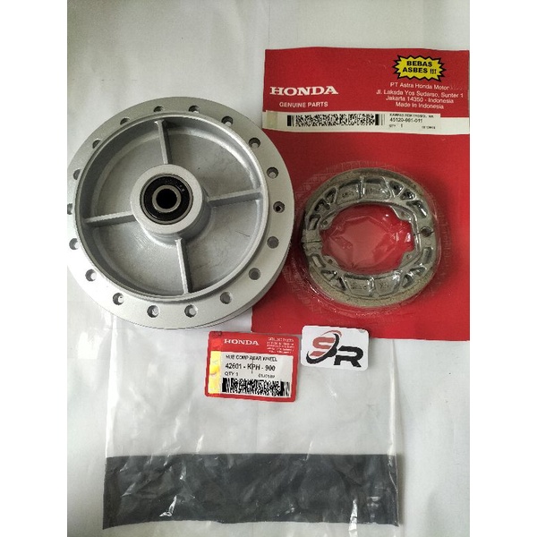 trombo  belakang kampas rem belakang set (KPH) Honda Supra x125 karisma Kirana