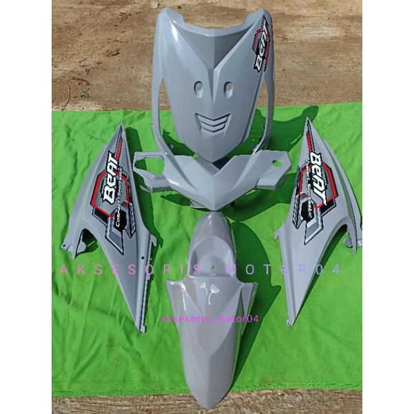 Jual Cover Full Body Halus Honda Beat Karbu Grey Glossy