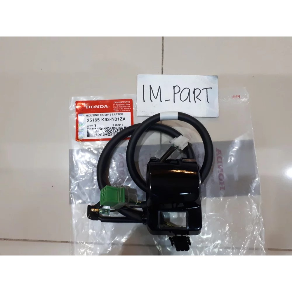 Holder Kanan - Rumah Saklar Tombol Starter Stater Scoopy Fi eSP LED 2017 2018 2019 35165-K93-N01ZA x