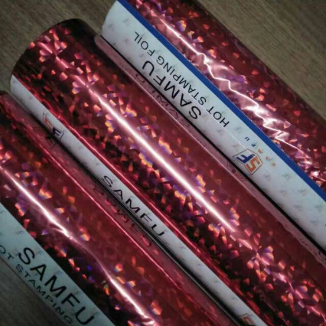 Hot stamping foil HOLOGRAM MERAH BINTANG C-30