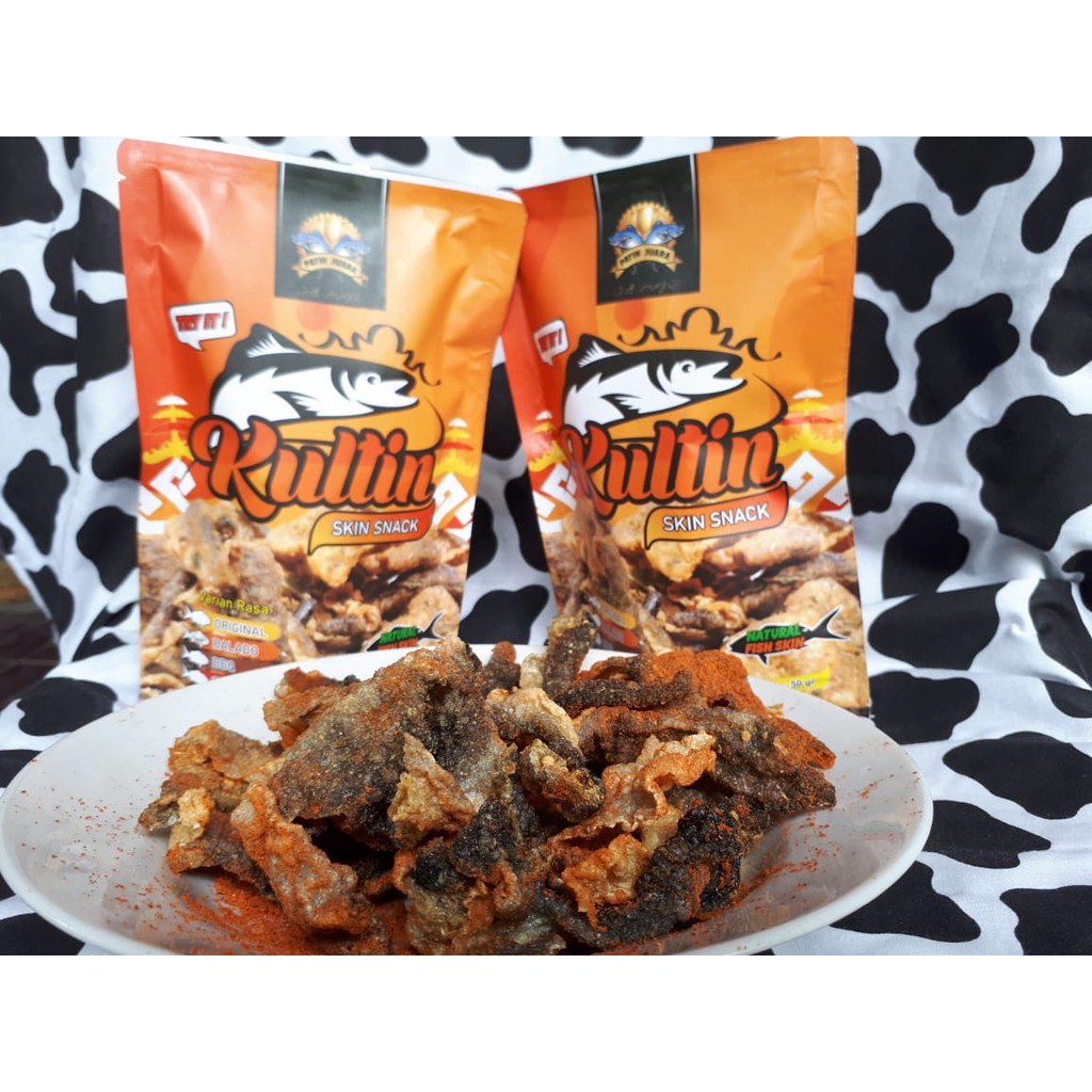 

KERIPIK KULIT IKAN PATIN KULTIN / FISH SKIN SNACK