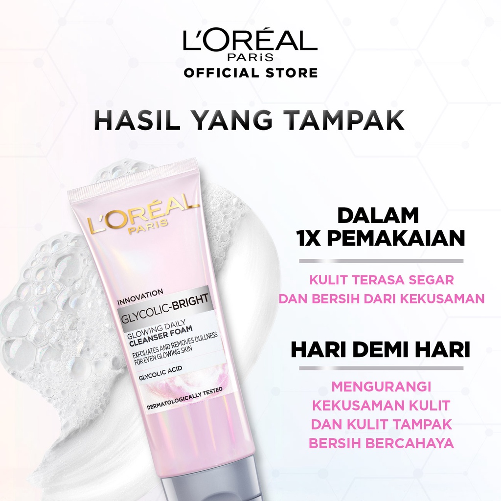 LOREAL / L'OREAL Paris Glycolic Bright Glowing Daily Cleanser Foam