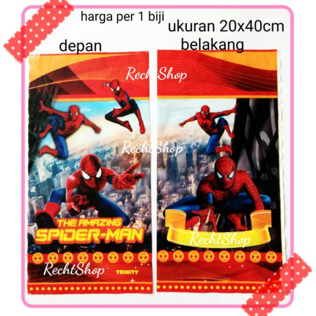 

Plastik snack plastik souvenir ulang tahun karakter spiderman