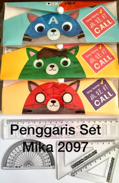 

Penggaris segitiga set kemasan mika/tas, segitiga set, ruller set