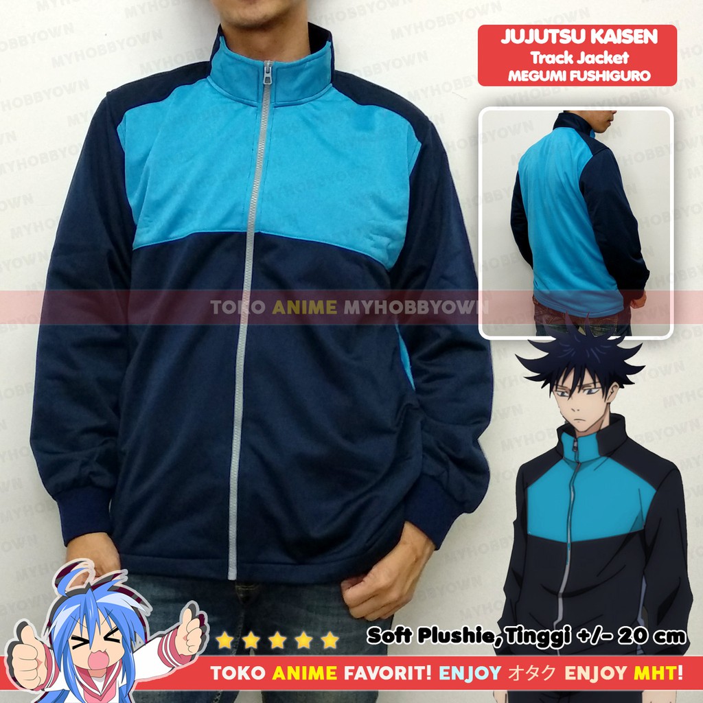 Jaket Anime Jujutsu Kaisen Fushiguro Megumi Tracksuit Jersey