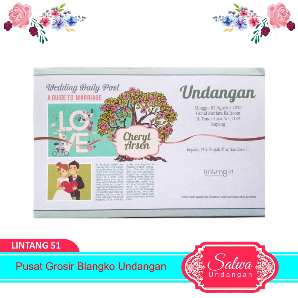Blangko Undangan Lintang 51 Harga Murah
