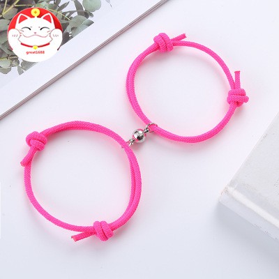 2PCS/SET GELANG COUPLE MAGNET - INFINITY BRACELET n CO uple Creative Couple Magnet Attract Bracelets Gelang magnet couple / kado aniv / kado ultah / kado persahabatan / pacar