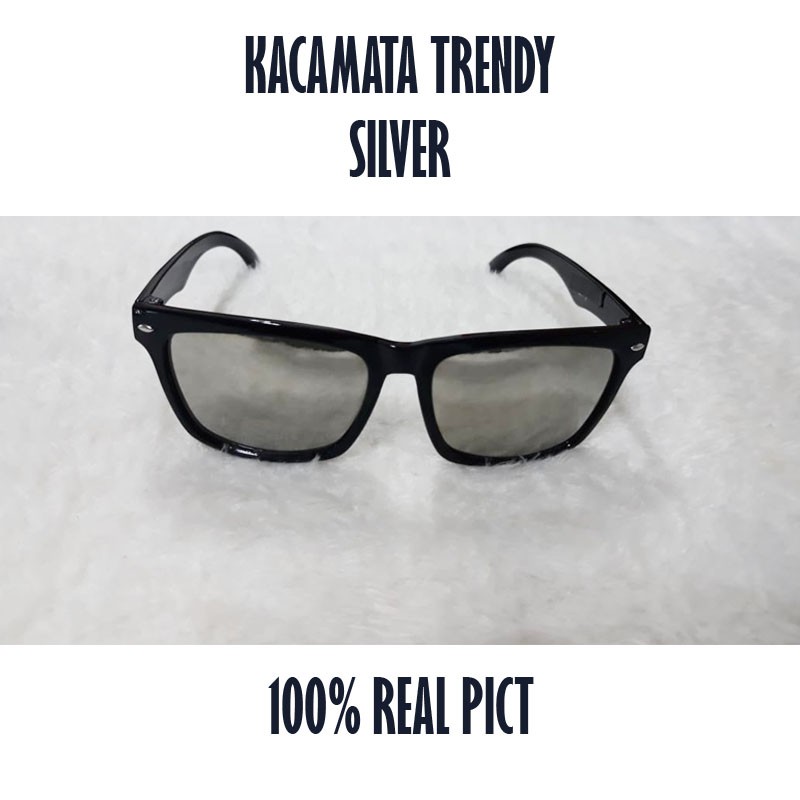 BESTSELLER!! Kacamata Gaya / Kacamata / Kacamata Keren / Silver / nastushaa