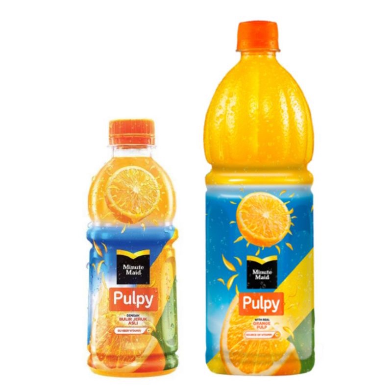 

(instant saja) Minute Maid Pulpy Orange minuman bulir jeruk