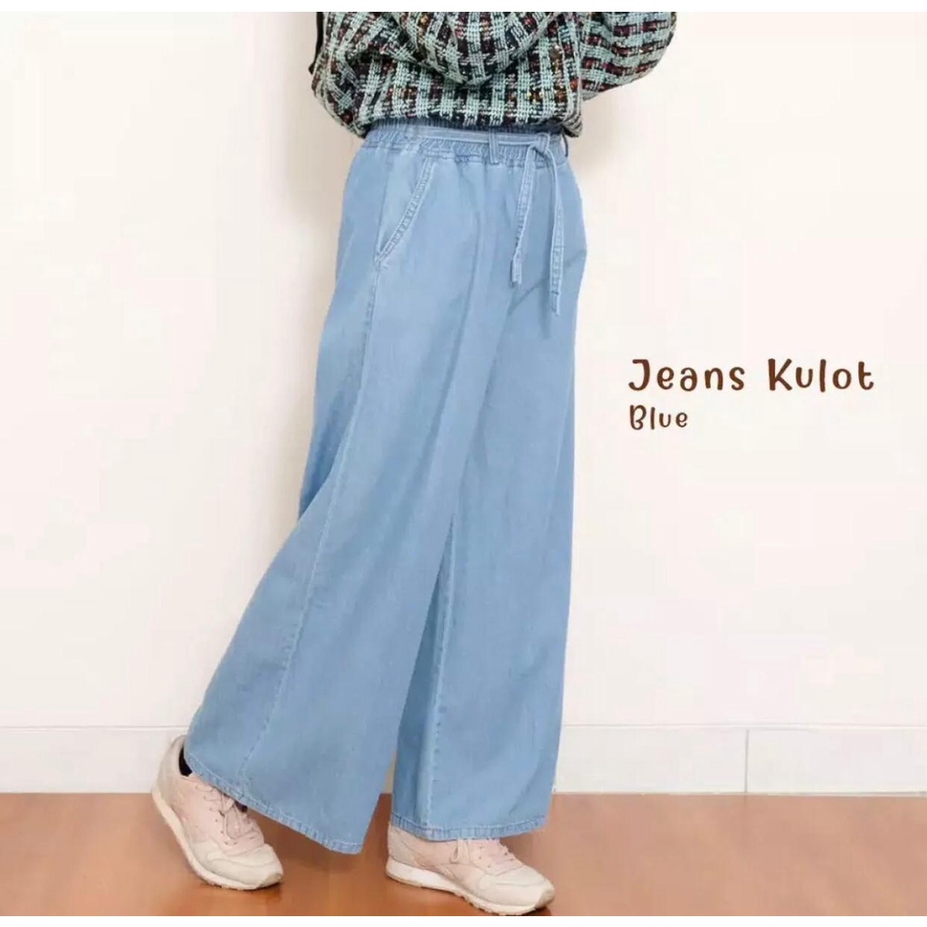 Celana Kulot Jeans Korea / Celana Kulot Jeans Murah / Celana Kulot Jeans Jumbo / Celana Kulot Jeans Hijab / Celana Kulot Jeans Wanita / Celana Kulot Jeans Terkini / Kulot Wanita- Celana Jeans - Celana Jogger Cewek