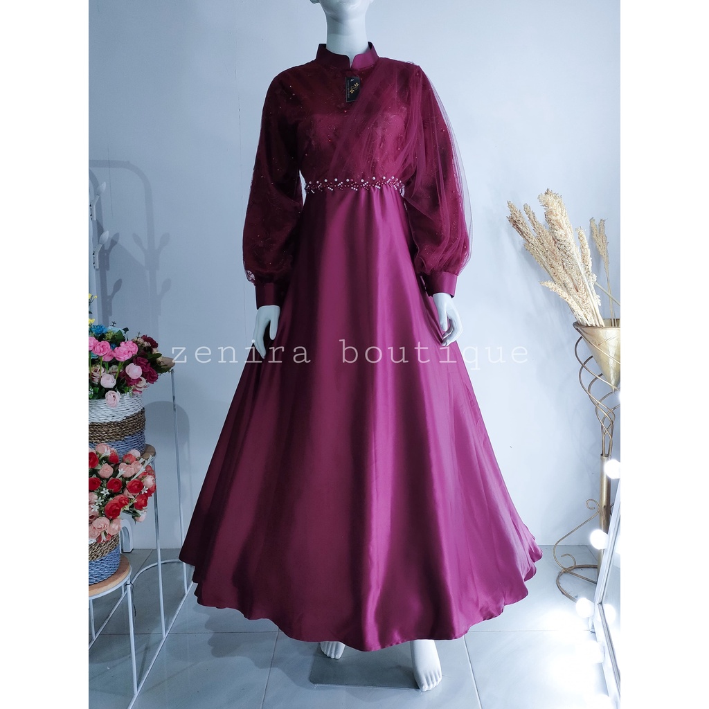 ORIGINAL! ADELLE baju pesta kondangan / couple / bridesmaids / wisuda / bumil / ukuran kecil jumbo