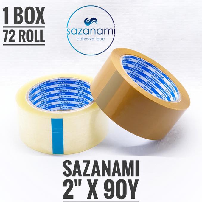 

HOT SALE|BEST SALLER 1 box Sazanami lakban bening 2 x 90yard opp (khusus Gojek gokilat) -