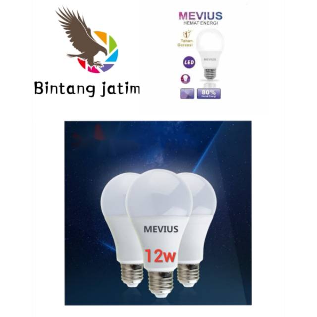 lampu led super terang 12w/ bohlam led murah bagus