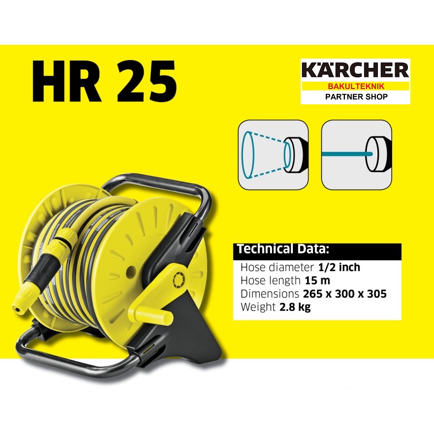 SELANG gulung karcher atau hose reel karcher  selang TAMAN KARCHER HR25 Hose Reel Karcher HR25