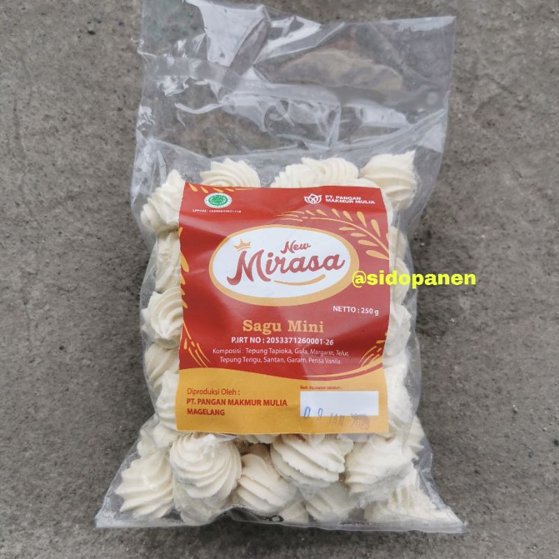 

KUE SAGU MINI NEW MIRASA ISI 250 GRAM (PAK)