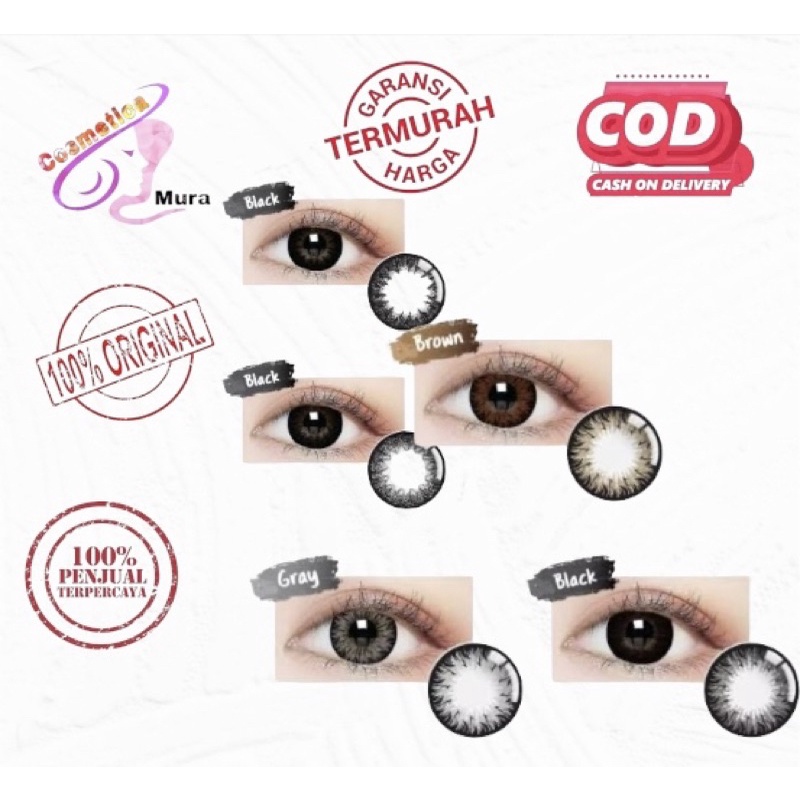 Softlens pure black // softlens hitam barbie dm 16 || mistique softlens | lensa mata mistiue