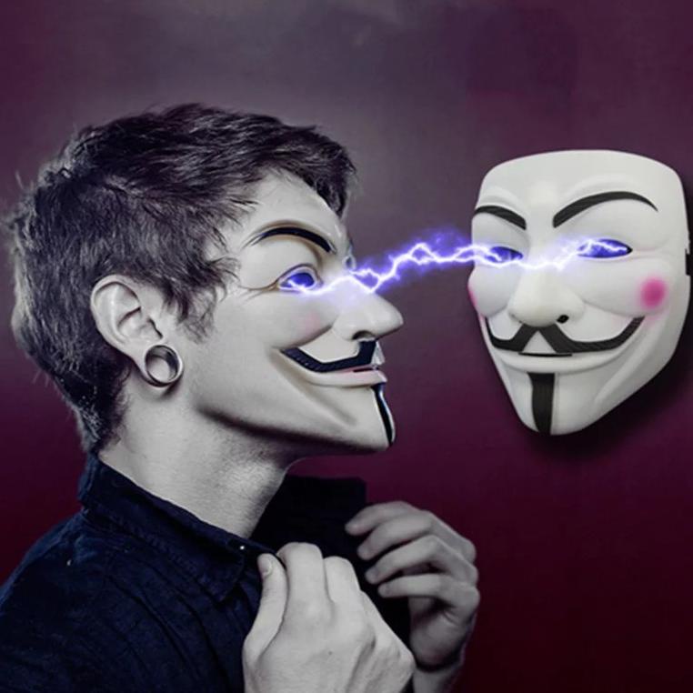 Super promo ATD80 TOPENG HACKER - 6 WARNA PILIHAN TOPENG V VENDETTA MASK OCCUPY ANONYMOUS COSPLAY AT