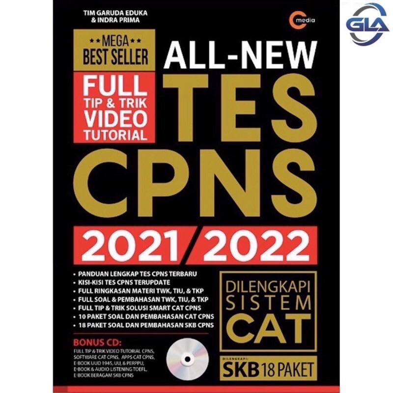 Buku All New Tes CPNS 2021/2022 + CD - Tim Garuda Eduka & Indra Prima