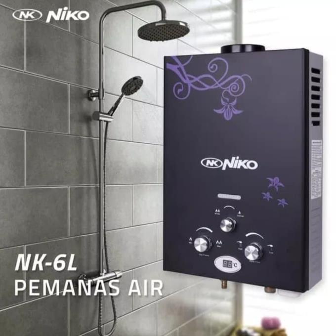 Niko Gas Water Heater 6LDN KOMPLIT Kode 1226