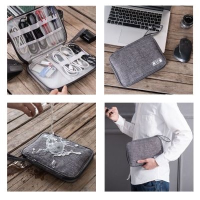Slim Digital Accessories Travel Bag / Tas penyimpanan aksesoris digital