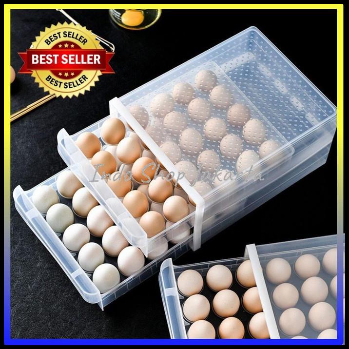 

Kotak Telur Box Egg Organizer Sekat 60 2 Susun 100256