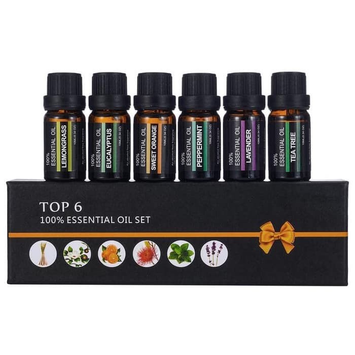 ESSENTIAL OIL FRAGRANCE FIRSTSUN SET MINYAK AROMATHERAPHY DIFFUSERS 10ML 6PCS AROMATERAPI