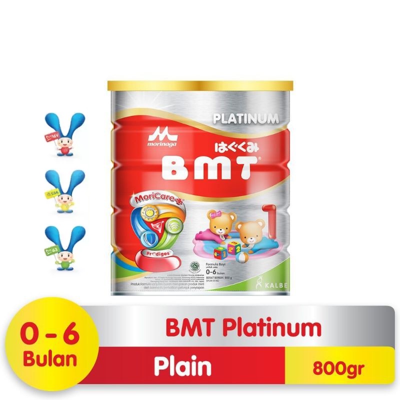 BMT Platinum Moricare+ 800g - Susu Bayi Usia 0 - 6 Bulan