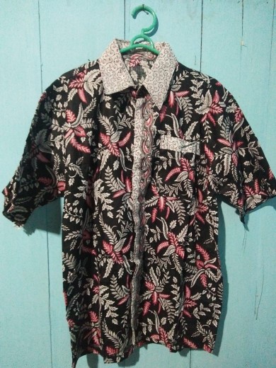 Sarimbit Gamis Couple Longdress Pesta Couple 065 Maura Couple - Sania Ruffle Batik Couple Ori Ndoro