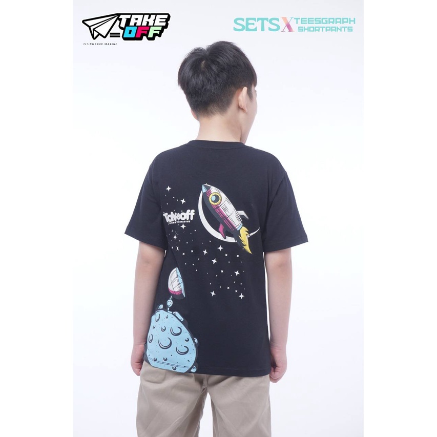 Setelan Anak cowok Sets X Tees Graph Shortpants By Take Off