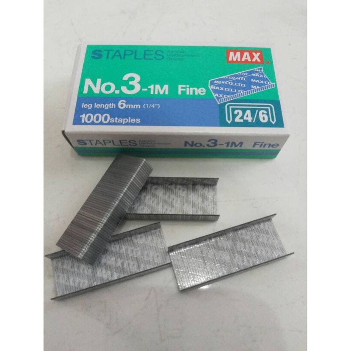 

Isi Staples MAX No.3 -1M (dus kecil)