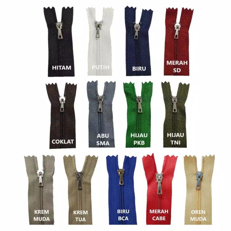 RESLETING YKK UNTUK CELANA DAN ROK MERK YKK