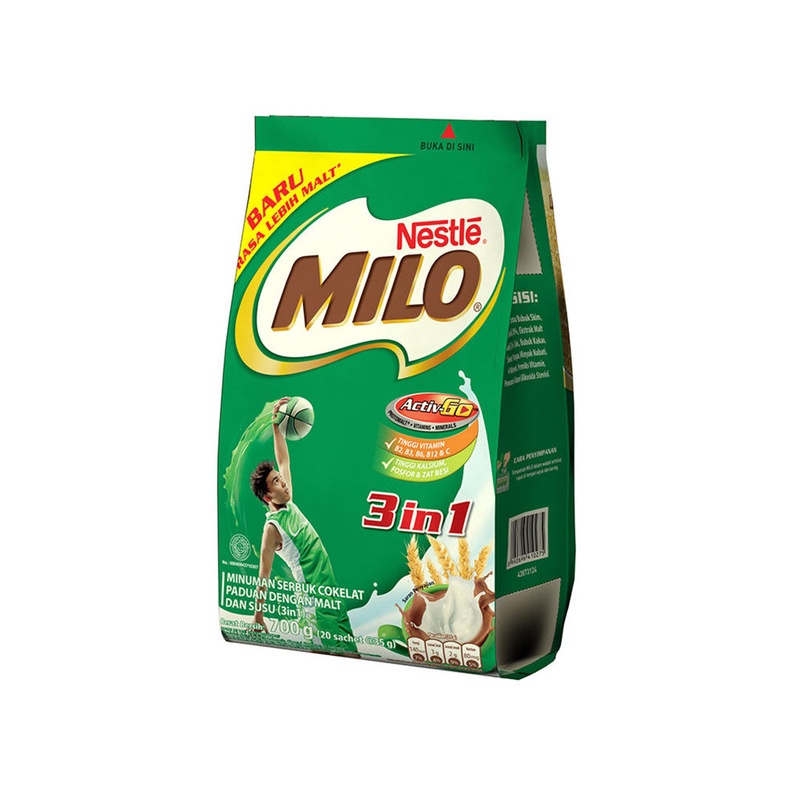 

MILO 3IN1 BAG 18'S 35G