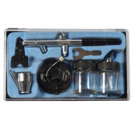 

alat lukis airbrush krisbow kit multifungsi Hs-28 silver/hitam ORI