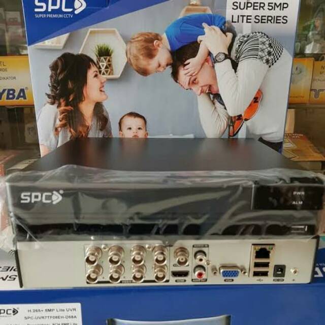Dvr / Uvr Spc 5mp Super Lite 2560p (5 in 1) Analog,tvi,cvi,ahd,ip Dvr 8 Channel 5 Mp Murni ORI SPC