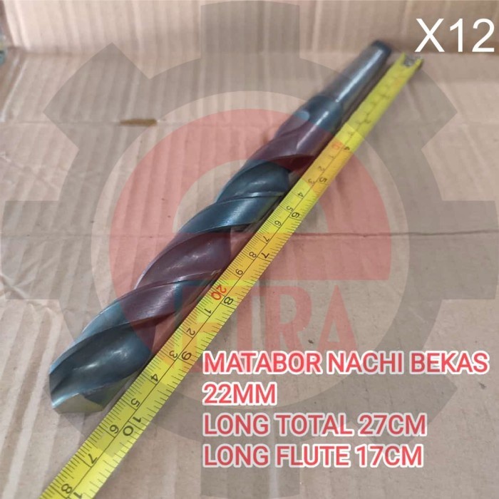 Mata Bor Nachi 22mm Taper Shank Cones Kones X12 Bekas