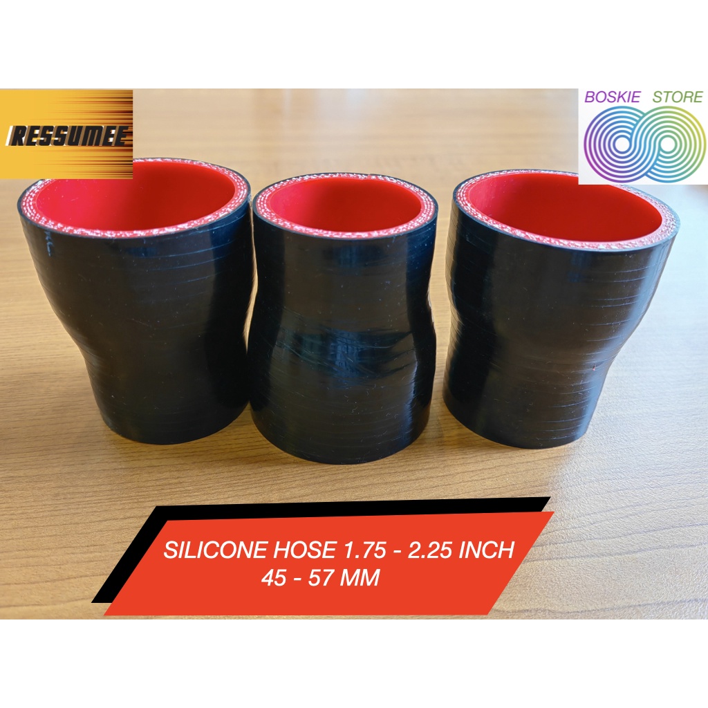 Silicone Hose Reducer 1.75 ke 2.25 Inch atau 45 ke 57 MM Intercooler