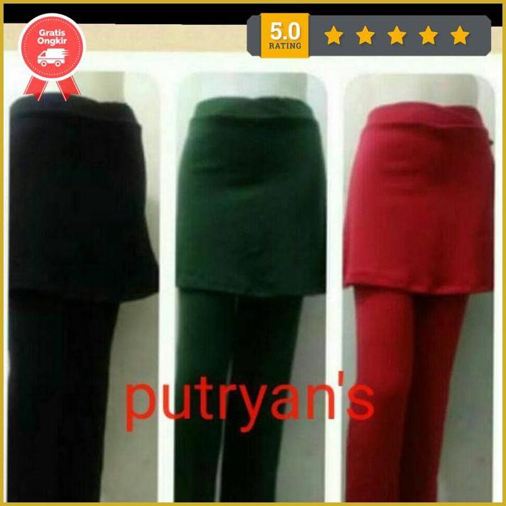 Celana Rok Senam Jumbo - Hitam Premium