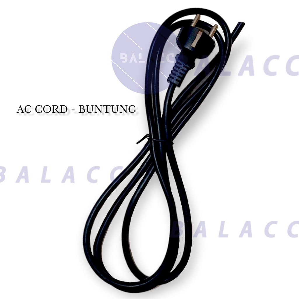 KABEL BUNTUNG Kabel AC cord 220v buntung cable colokan listrik ac cord 7 8 9 10 Kabel Power AC Cord Buntung 1.8 M 1,8Meter Colokan Cable 1.8M Kipas Angin Dll