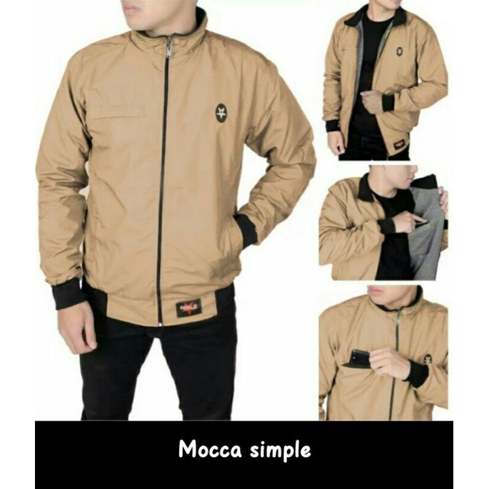 Jaket Parasut Pria Waterproof Cowok Anti Air Distro Bandung